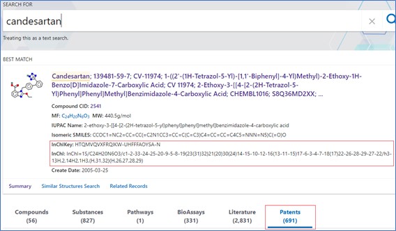 InChI_PubChem InChI/InChI keyの調べ方(PubChem)